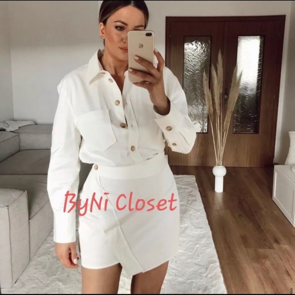 ZARA MINI SHIRT DRESS - Picture 5 of 12